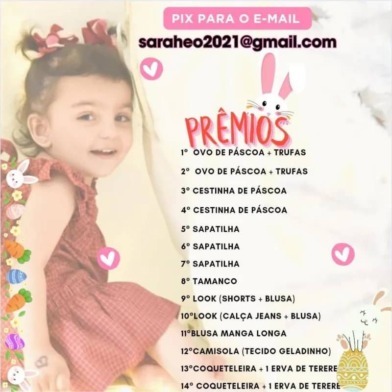 Imagem da campanha Sarah Elena