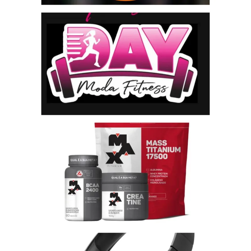 Imagem da campanha 1 kit suplementos, 1 mês de mensalidade gratis, 1 fone de ouvido bluetooth, um look roupa fitnes masculino ou feminina..