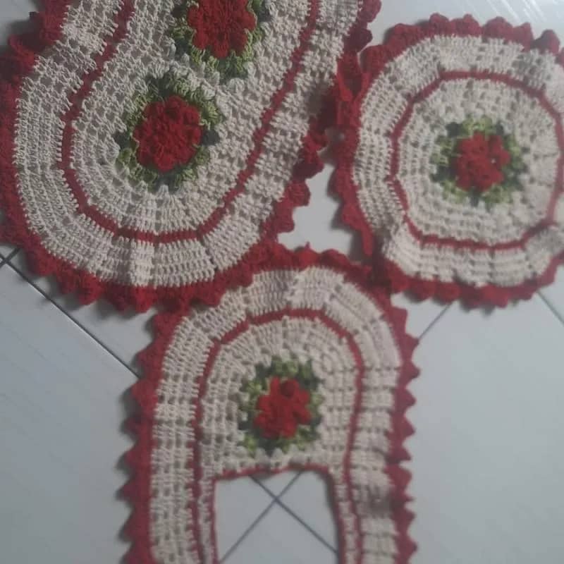 Imagem da campanha Rifa Jogo de Tapetes de Crochet