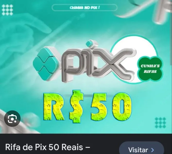 Imagem da campanha Rifa de 50 reais no pix
