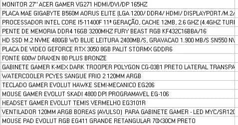 Imagem da campanha Computador Gamer / Mesa / Cadeira Gamer