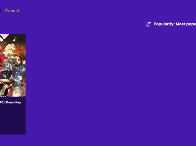 Imagem da campanha Sorteio de uma Key da Steam de Persona 5 Royal