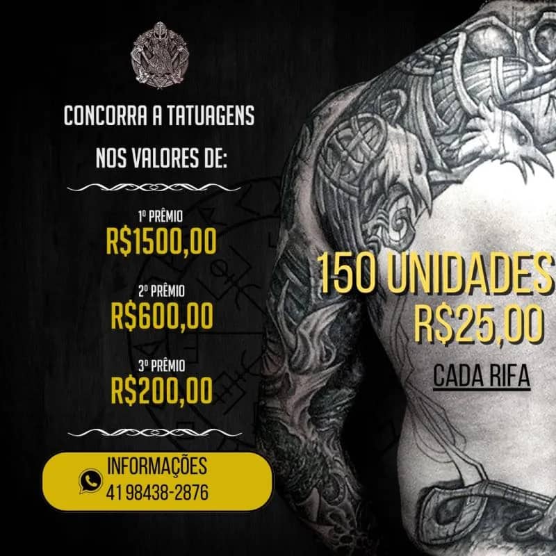 Imagem da campanha Rifa de Tatuagem