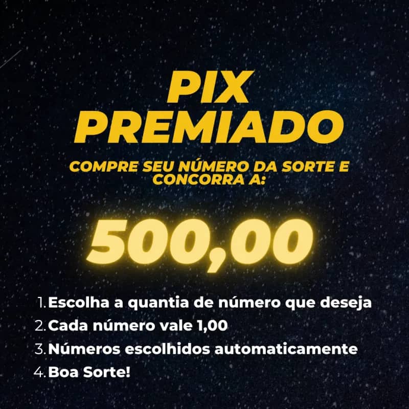 Imagem da campanha PIX de 500,00