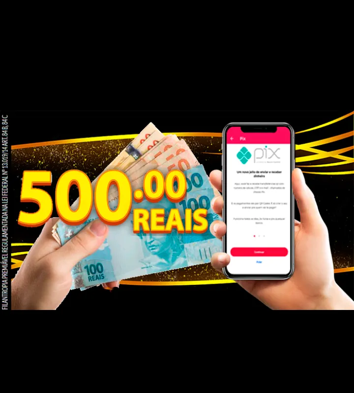 Imagem da campanha 500 no pix 0,45  centavos