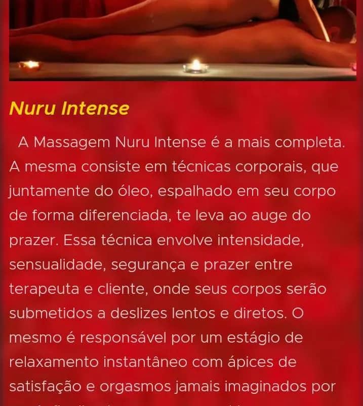 Imagem da campanha Massagem Nuru&Tântrica