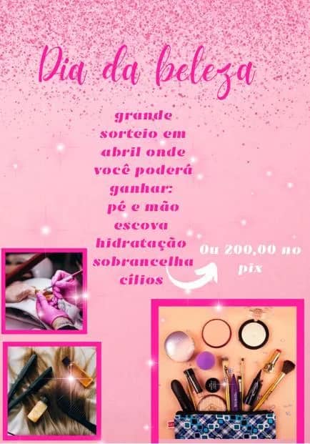 Imagem da campanha Sorteio Dia da Beleza ou R$200,00 no Pix !!