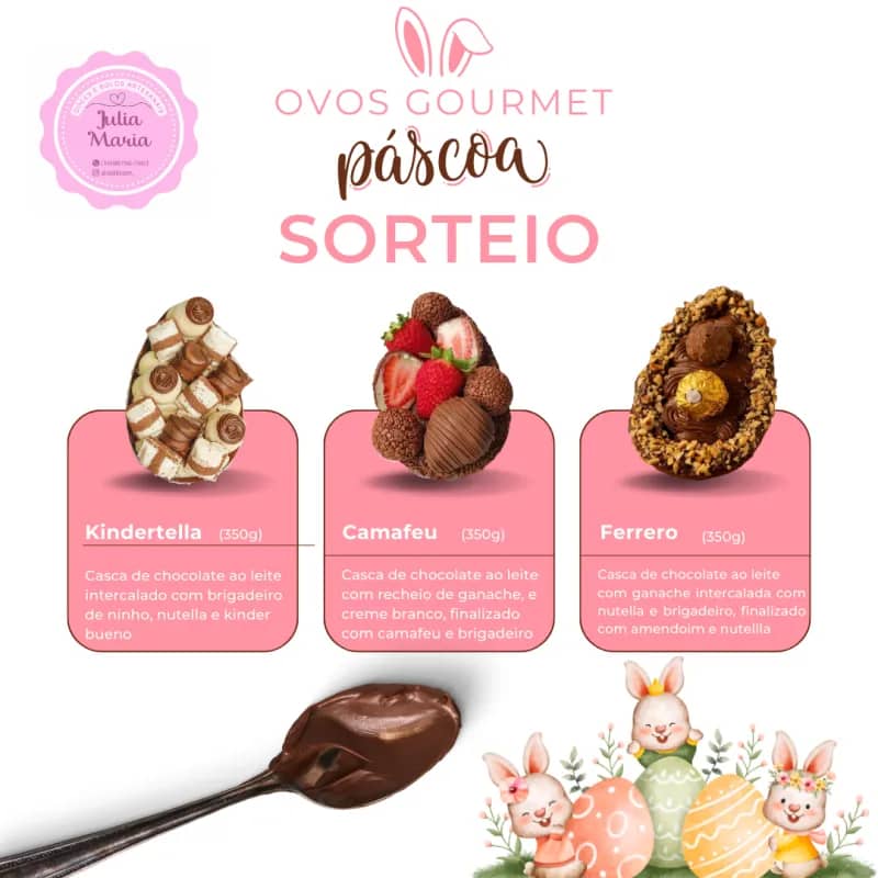 Imagem da campanha SORTEIO DE PÁSCOA GOURMET