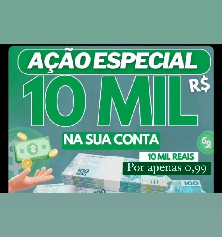 Imagem da campanha RECEBA 10.000 DIRETO NO PIX