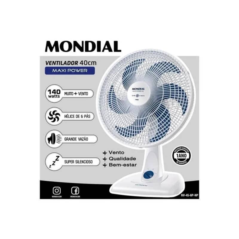 Imagem da campanha Sorteiando do ventilador Mondial 40cm