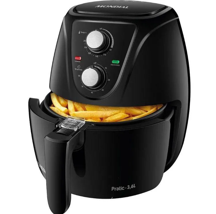 Imagem da campanha Fritadeira Elétrica sem óleo Air Fryer Mondial 3,6L Preta