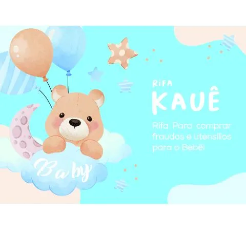 Imagem da campanha Chá rifa Kauê