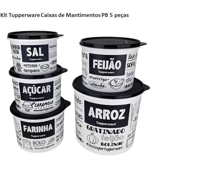 Imagem da campanha Kit Tupperware Caixas de Mantimentos PB 5 peças