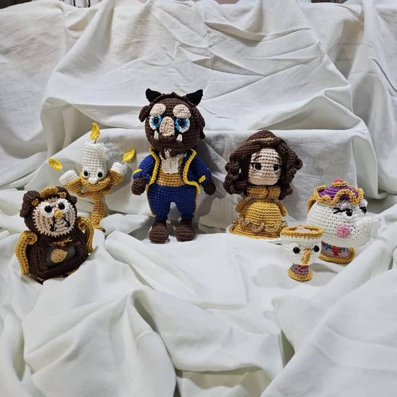 Imagem da campanha COLEÇÃO AMIGURUMI "A BELA E A FERA"