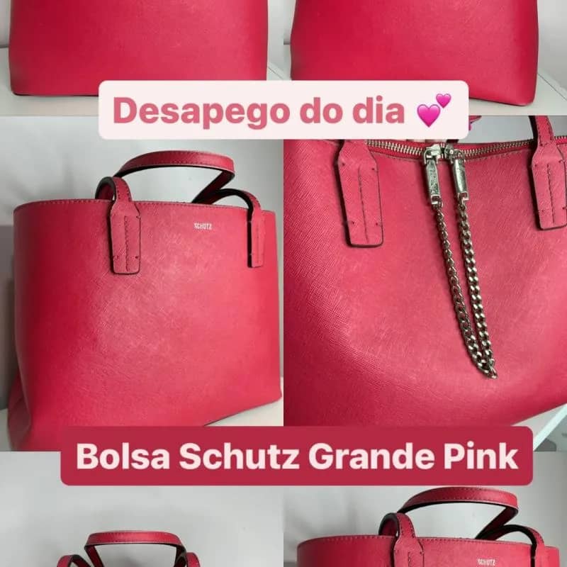 Imagem da campanha Bolsa Schutz Grande Pink