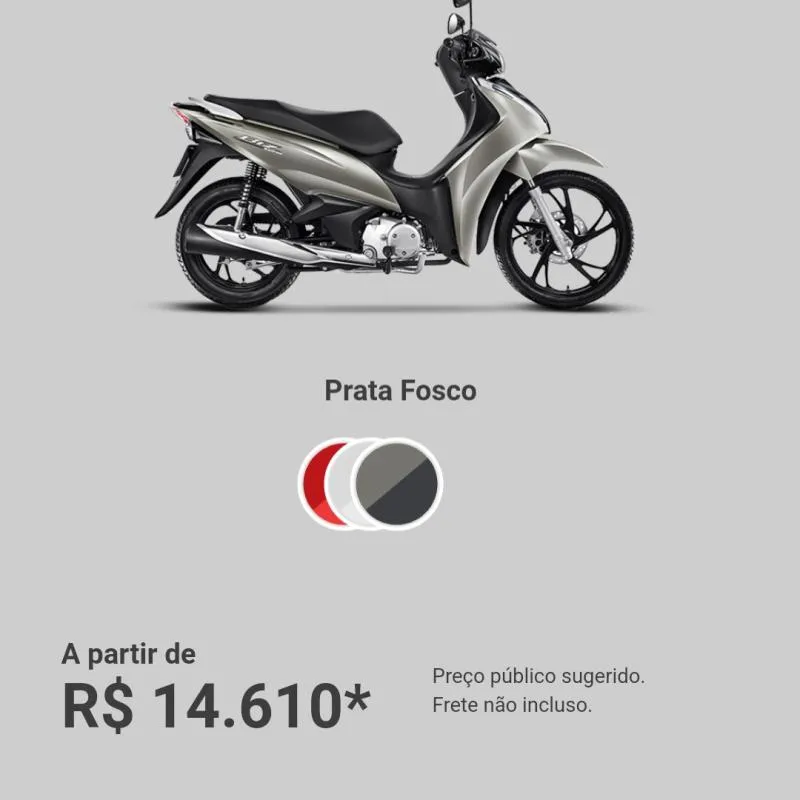 Imagem da campanha Biz 125 ou 14 mil no pix