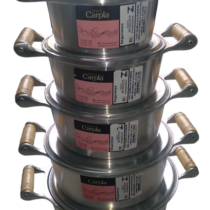 Imagem da campanha Jogo de panela alumínio batido e polido.