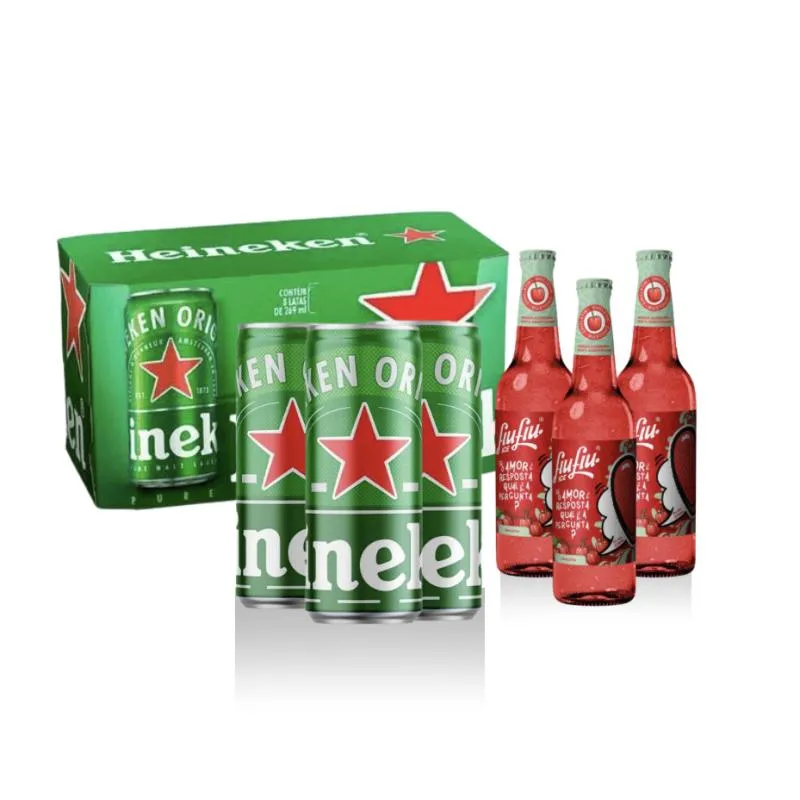 Imagem da campanha 4 CAIXAS DE HEINEKEN 350ml + 1 PACK DE FIUFIU ICE