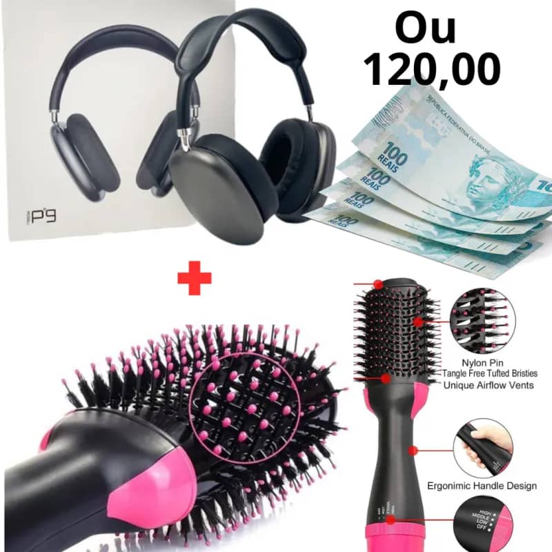 Imagem da campanha Escova 3 em 1 + Fone de ouvido ou 120,00 em Dinheiro