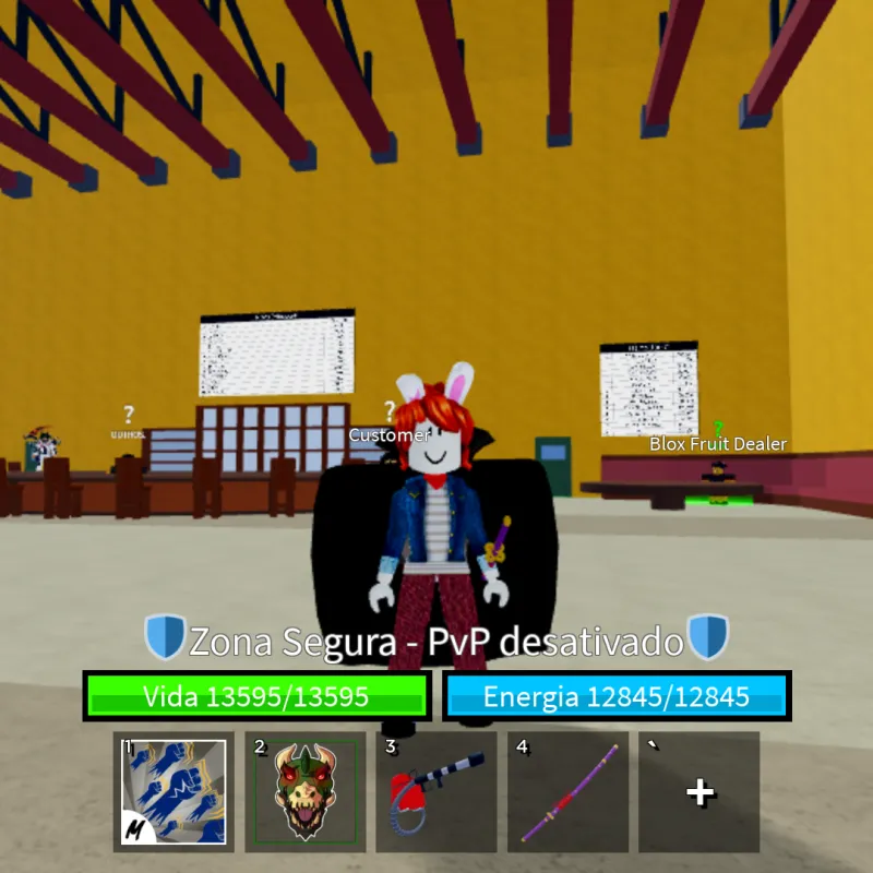 Imagem da campanha Rifinha Conta nível máximo Blox Fruits