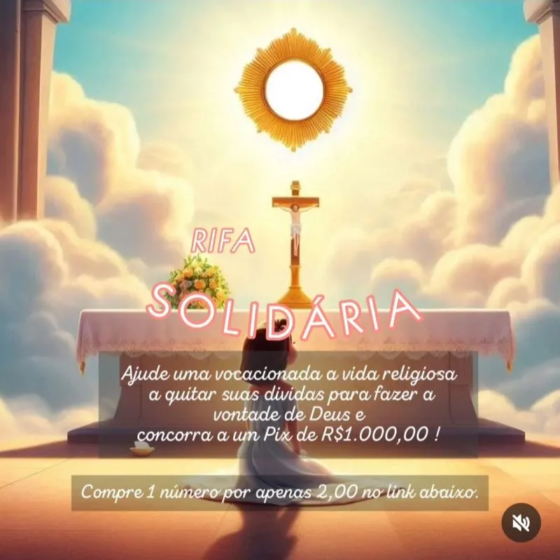 Imagem da campanha Rifa solidária