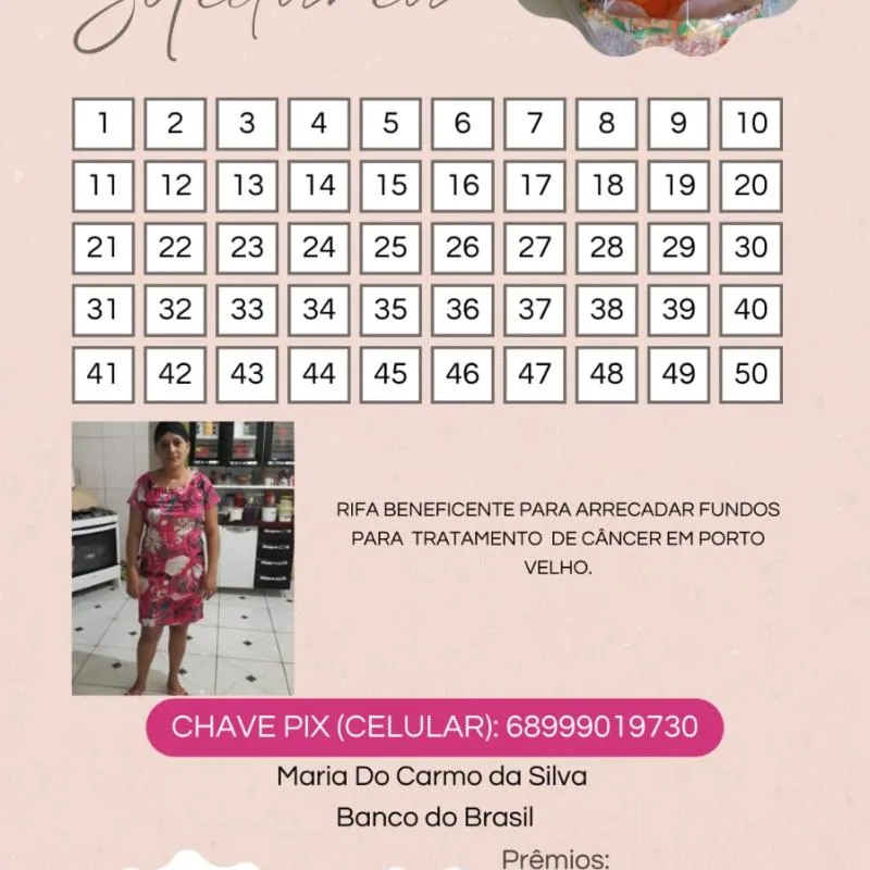 Imagem da campanha Rifa beneficente