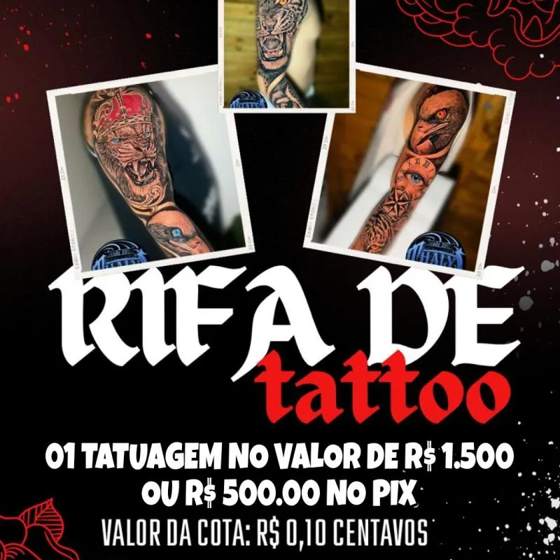 Imagem da campanha 01 TATUAGEM NO VALOR DE R$ 1.500.00 OU R$ 500.00 NO SEU PIX