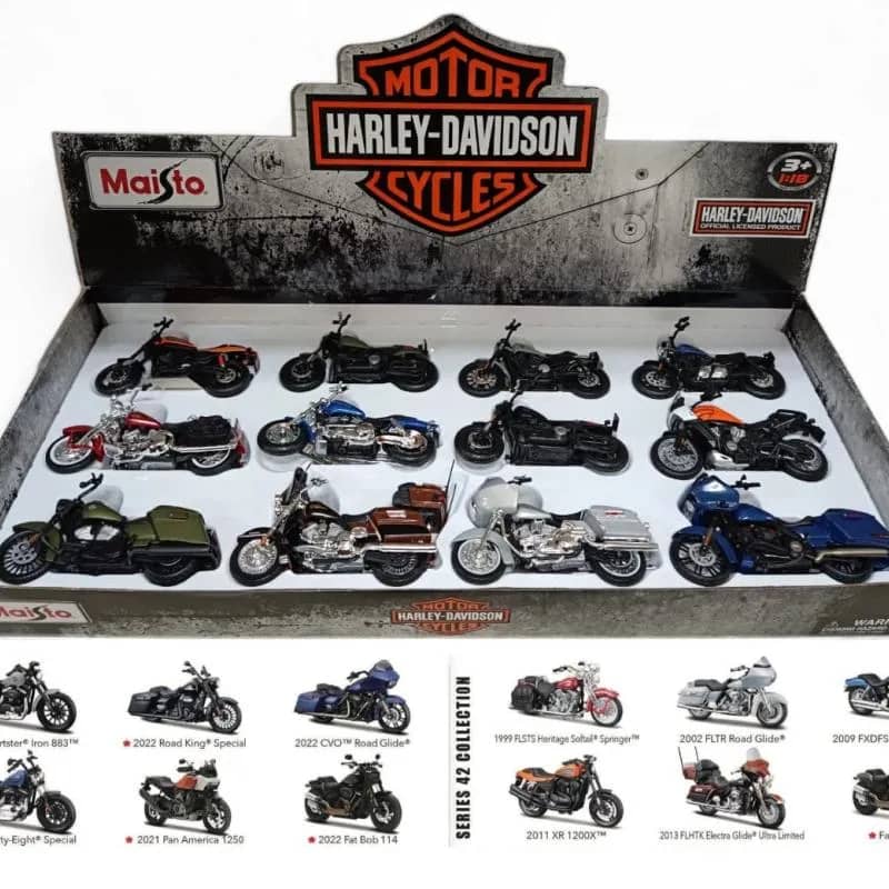 Imagem da campanha Coleção Miniatura Harley Davidson com 12 Unidades