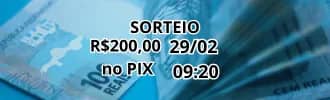 Imagem da campanha R$200,00 no PIX HOJE