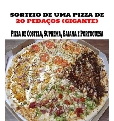 Imagem da campanha Pizza Gigante de Até 4 Sabores e 20 pedaços, LEIA A DESCRIÇÃO !