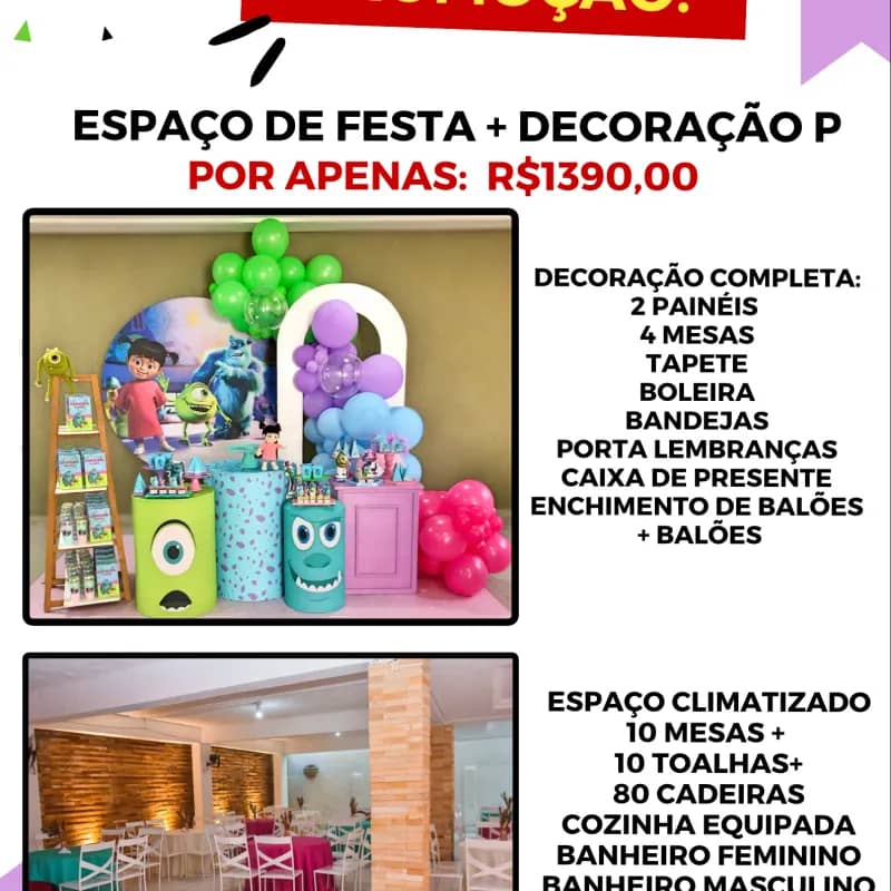 Imagem da campanha Sua festa completa