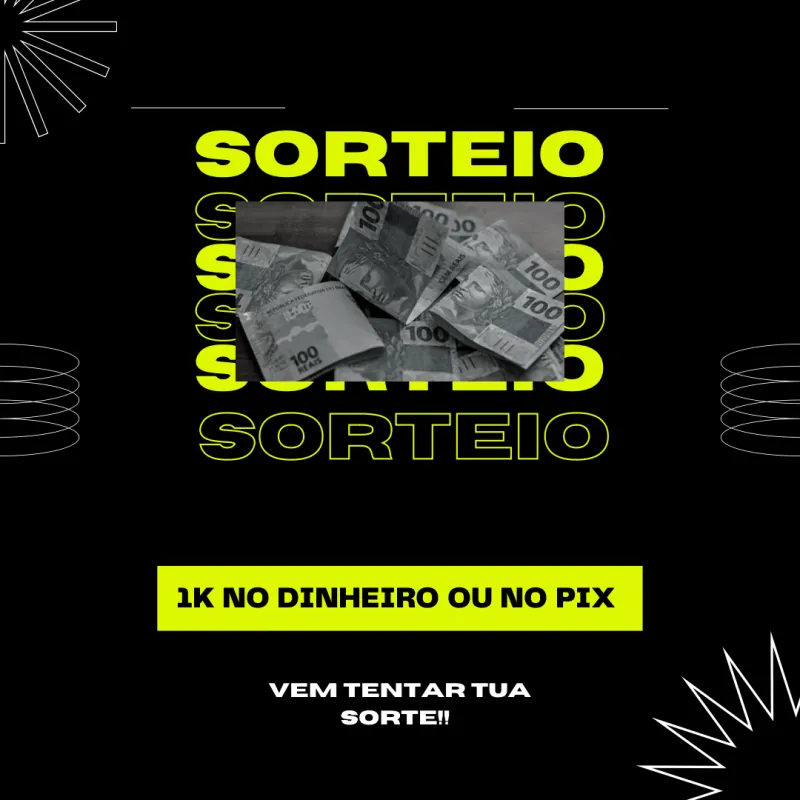 Imagem da campanha 1K no PIX ou no DINHEIRO