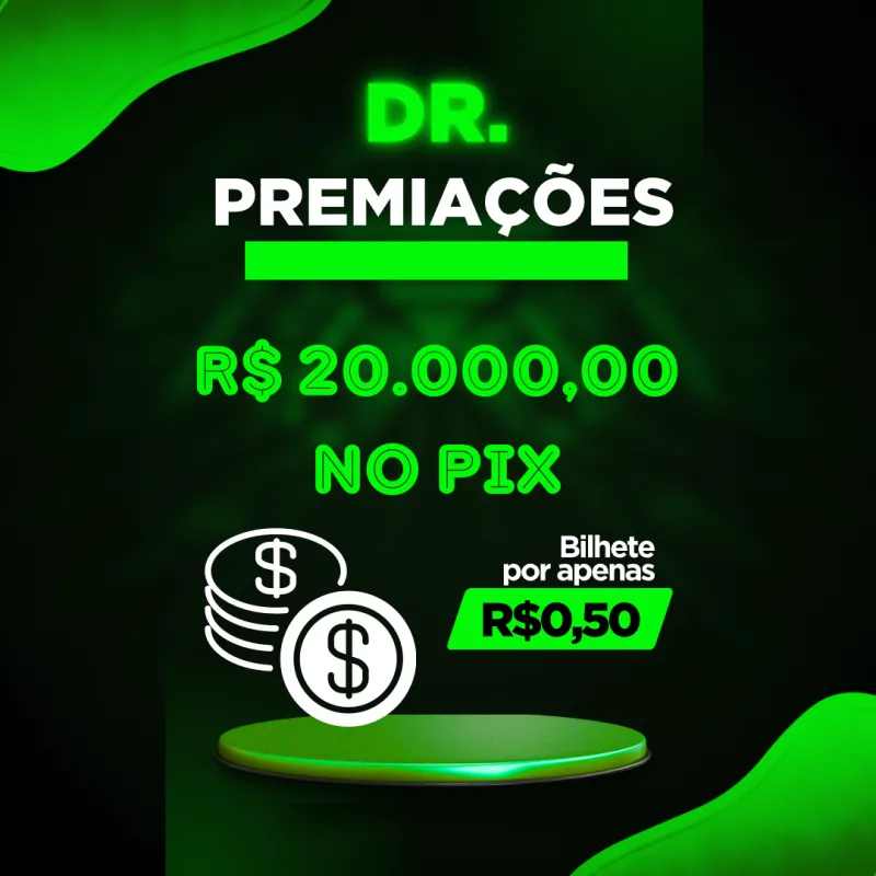 Imagem da campanha R$ 20.000,00 NO PIX POR R$ 0,50