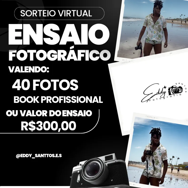 Imagem da campanha Rifa do fotógrafo Eddy Santtos