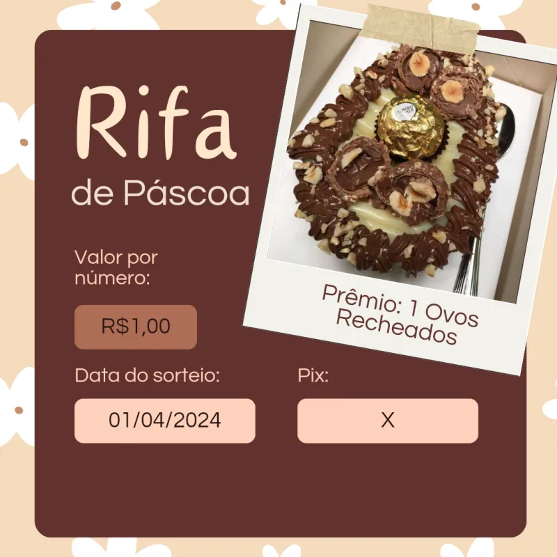 Imagem da campanha RIFA DE PÁSCOA