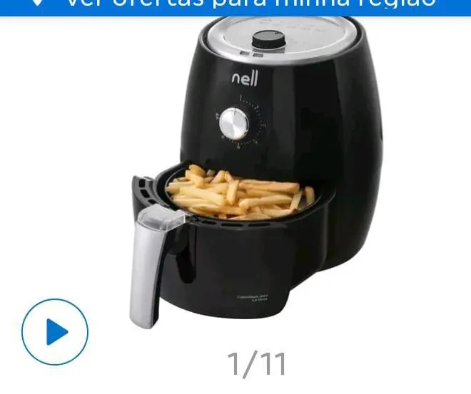 Imagem da campanha "🎉 Rifa Imperdível: Concorra a uma Air Fryer Nell Time 2.4 Litros! Prepare-se para Saborear sem Culpa! 🍟✨