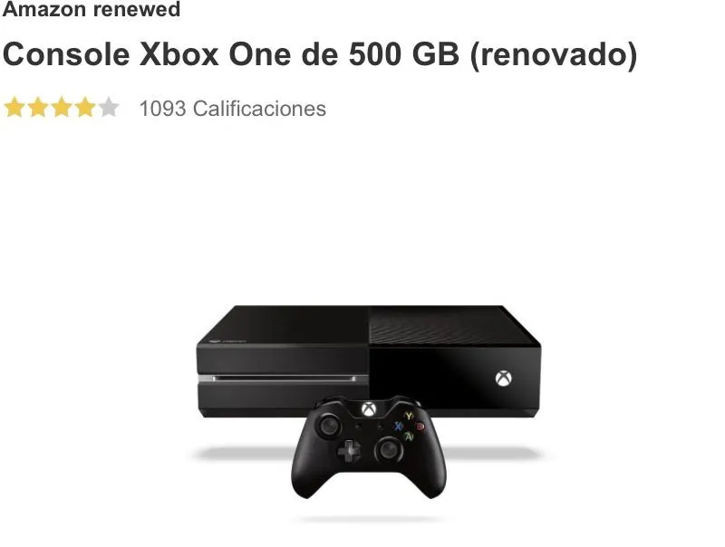 Imagem da campanha Xbox one 500 GB