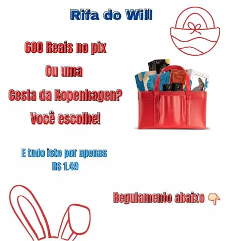 Imagem da campanha Rifa do Will