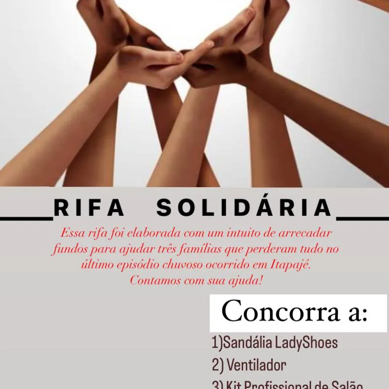 Imagem da campanha RIFA SOLIDARIA