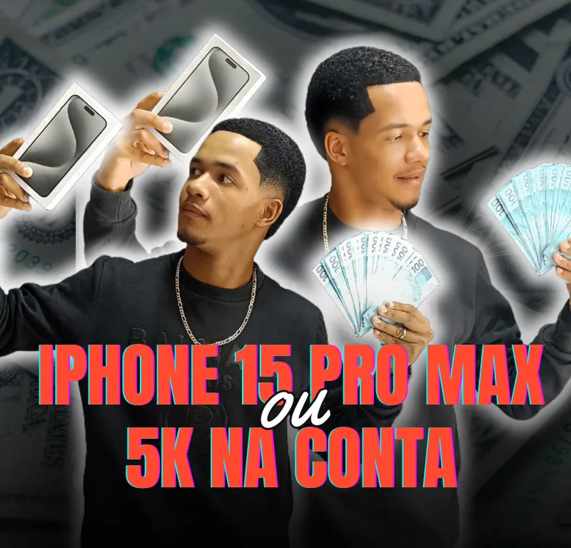 Imagem da campanha MIL REAIS SÓ PRA ME SEGUIR