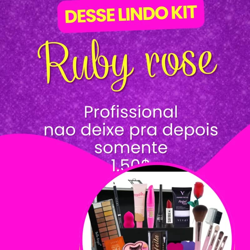 Imagem da campanha Kit make ou 150$ no pix