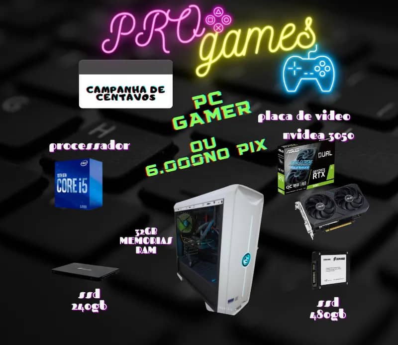 Imagem da campanha CAMPANHA=SEJA UM STREMER=