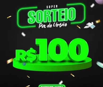 Imagem da campanha Super sorteio do urso