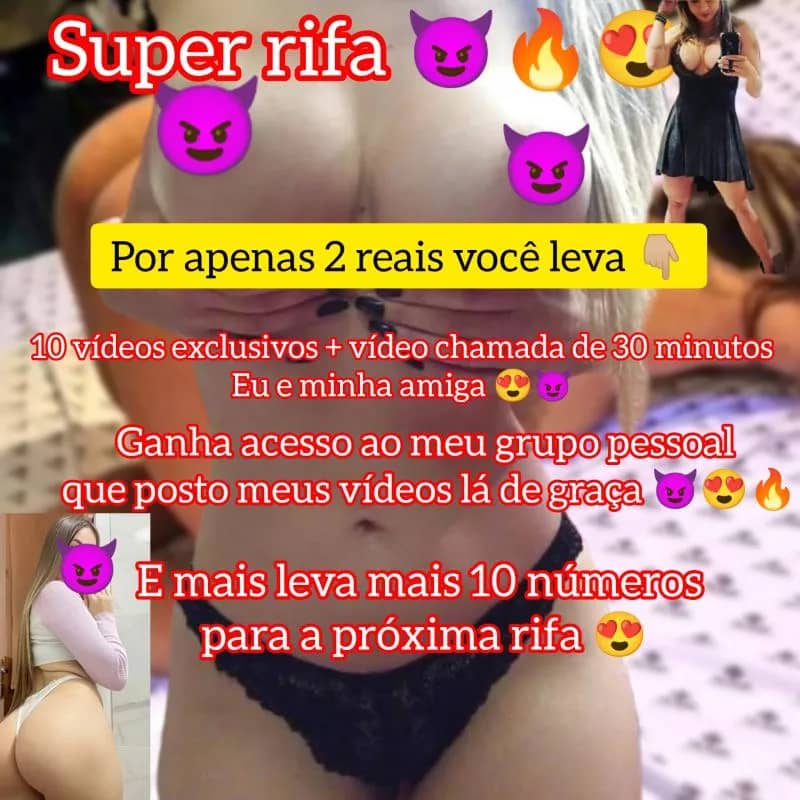 Imagem da campanha 1° Pacote de 10 vídeos + vídeo chamada de 30 minutos com uma amiga + acesso exclusivo ao meu grupo de graça 😈❤️
