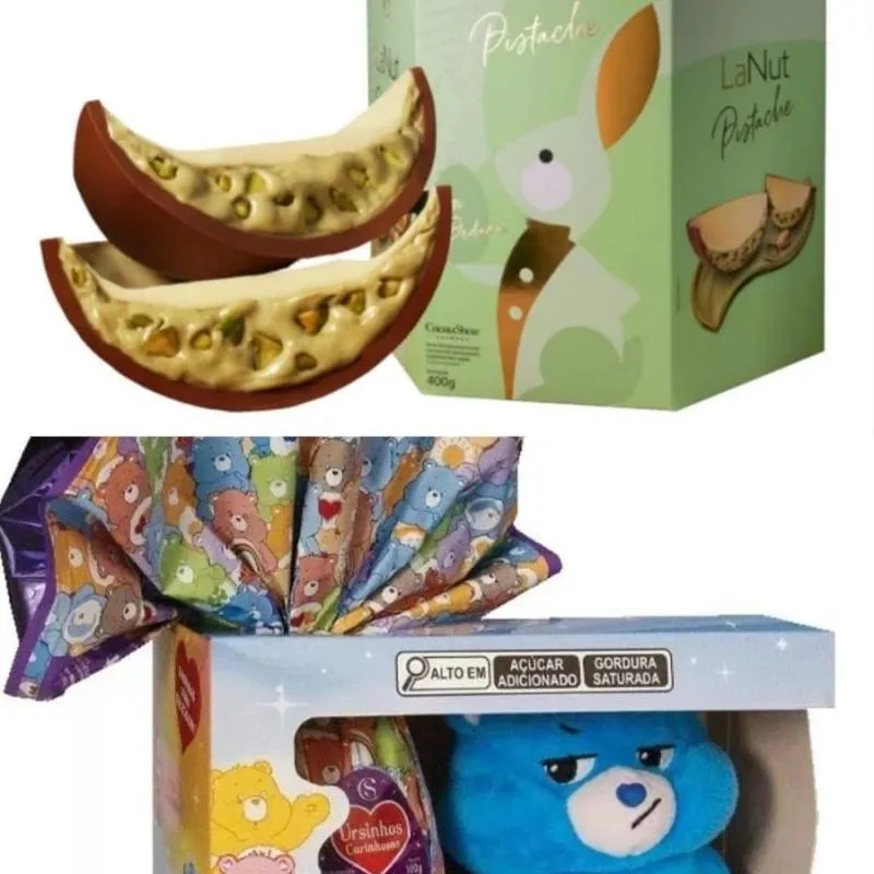 Imagem da campanha Kit ovo de páscoa ursinhos carinhosos e LaNut pistache✨