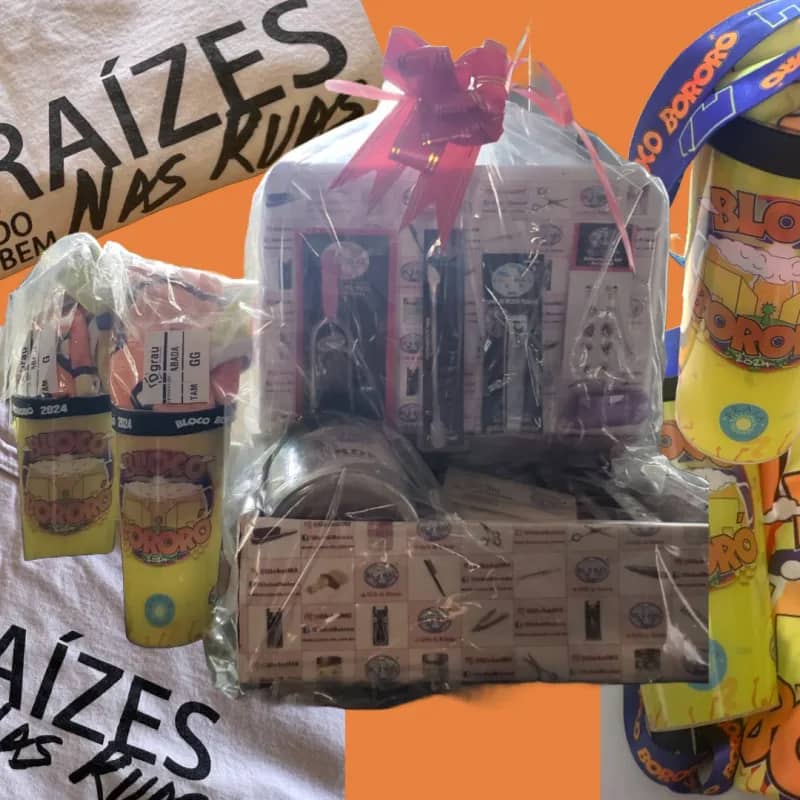 Imagem da campanha RIFA Raízes do Bem + Bloco do Bororó 2024