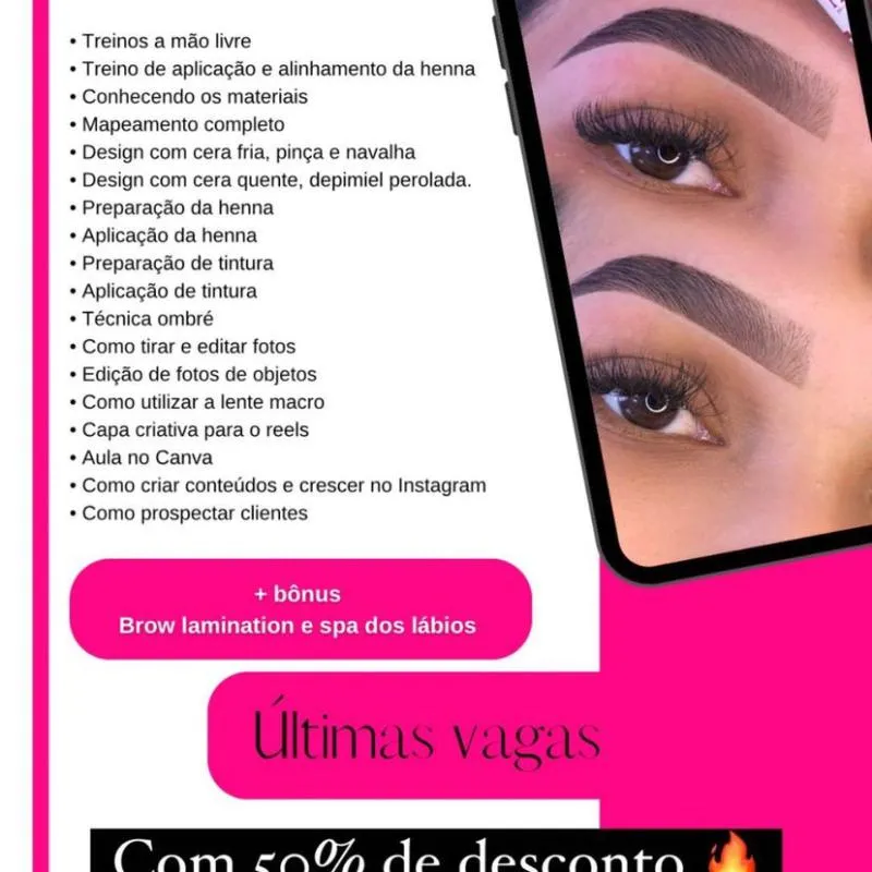 Imagem da campanha Curso de sobrancelha