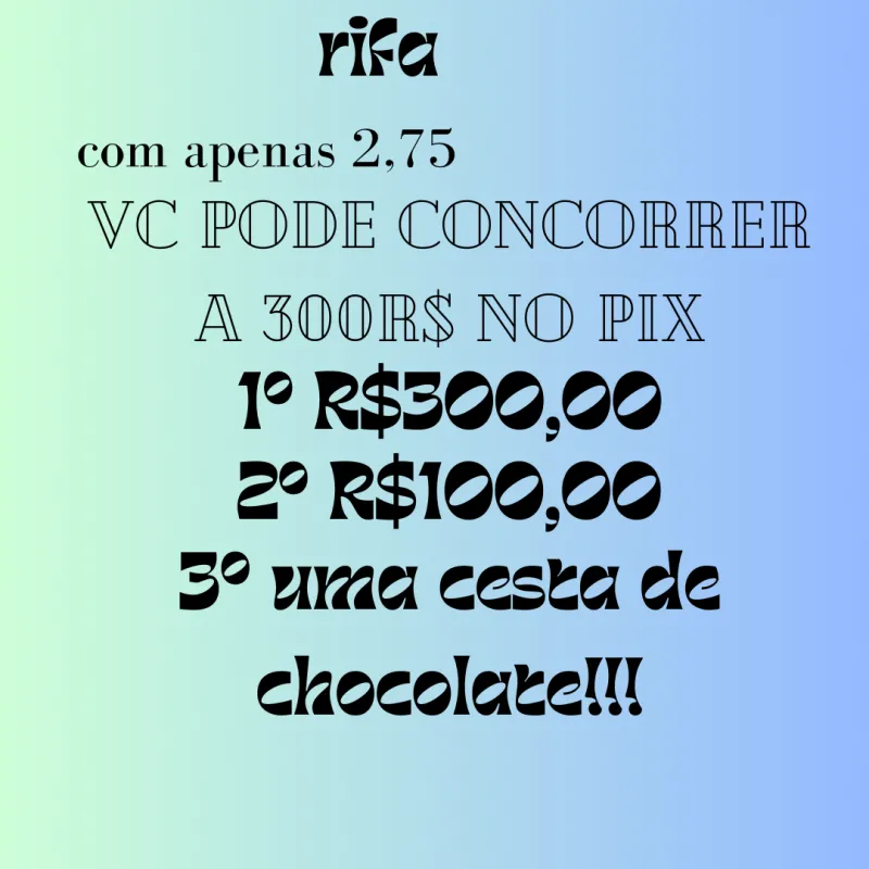 Imagem da campanha 300 pila no pix