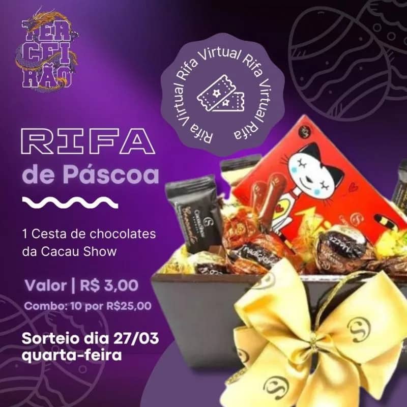 Imagem da campanha Rifa de Páscoa