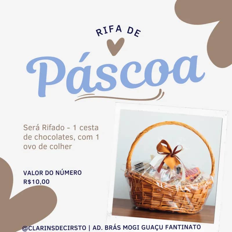 Imagem da campanha Rifa de Pascoa